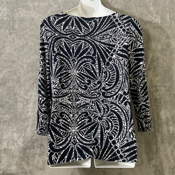 Chico's Travelers Slinky Knit Tunic Top Women’s size Large career Travel - Picture 3 of 12